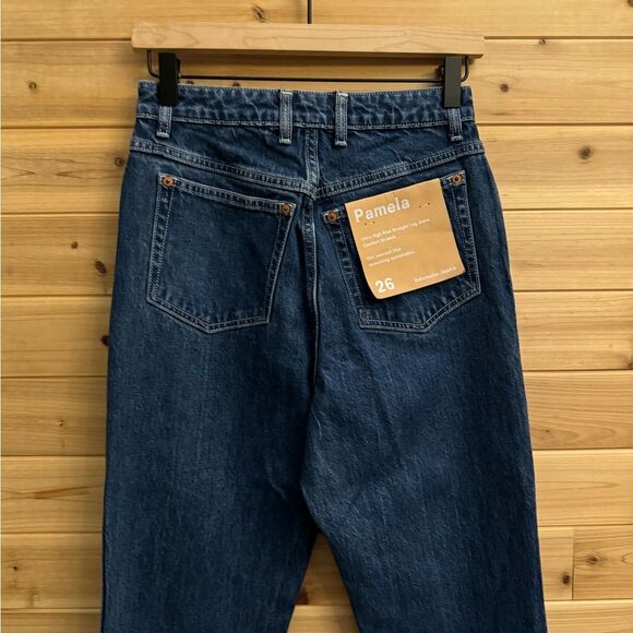 NWT Reformation Size 26/2 Pamela Ultra High Rise Comfort Stretch Straight Jeans - Picture 7 of 13